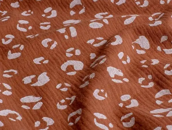 Musselin , Animalprint, terra