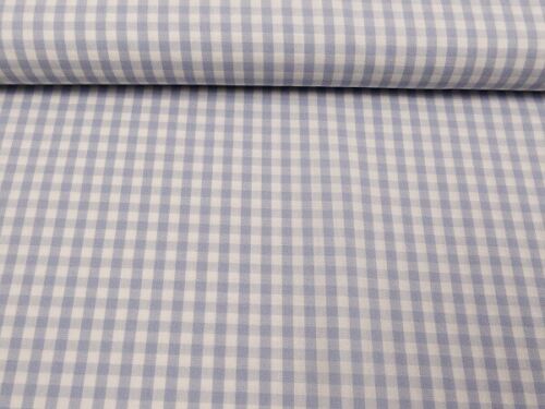 252-005 100 % Baumwolle Karo hellblau 5 mm