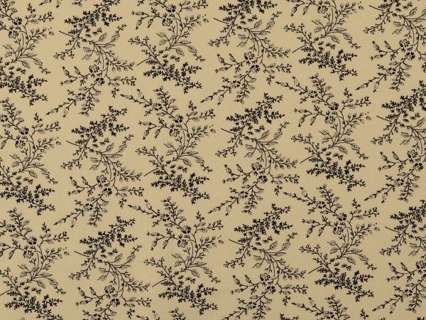 Kombistoff ecru / schwarz florales Dessin Kombistoff ecru / schwarz florales Dessin
