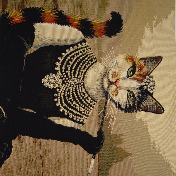 Abschnitt Gobelin Katze